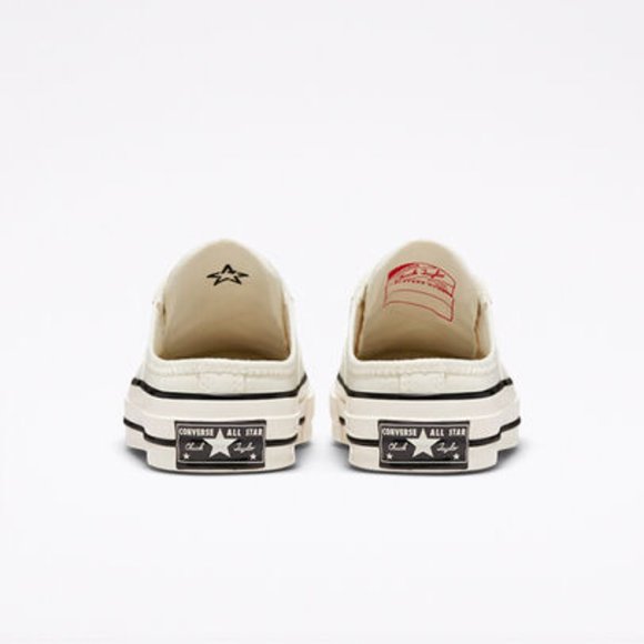 NIB! Converse Chuck 70 Women's Low Top Mules, White, US: 7, 7.5, 8, 8.5, 9, 9.5 - Picture 8 of 10
